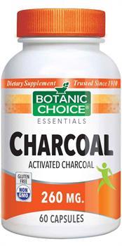 Activated Charcoal Capsules 260 mg.